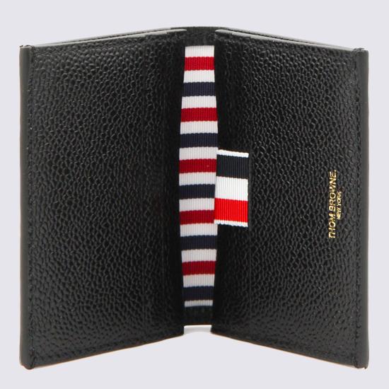 26FW 톰브라운 페블 그레인 더블 카드 홀더 MAW021L 00198001 BLACK - THOM BROWNE