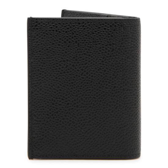 26FW 톰브라운 페블 그레인 더블 카드 홀더 MAW021L 00198001 BLACK - THOM BROWNE