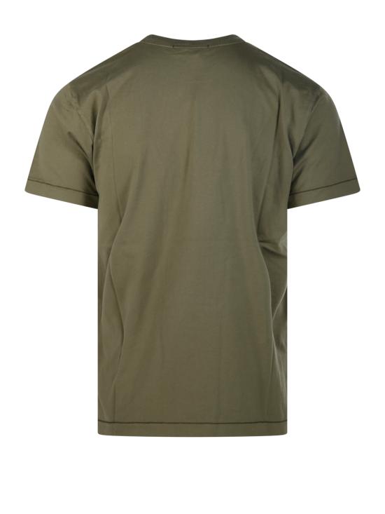 26FW 스톤 아일랜드 60/2 컴퍼스 패치 코튼 저지 슬림 핏 티셔츠 S152100027 S0013 V005G MILITARY GREEN - STONE ISLAND