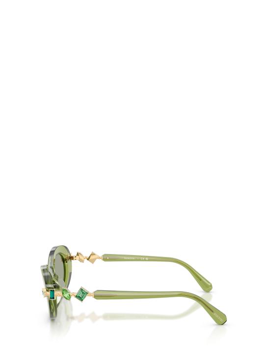 26FW 스와로브스키 선글라스 SK6042 3002 2 TRANSPARENT GREEN - SWAROVSKI
