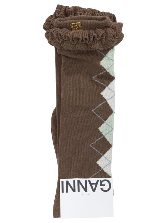 26FW 가니 양말 B3020238979 Brown