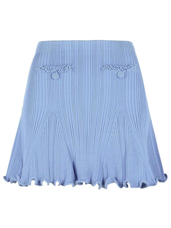 26SS 셀프 포트레이트 숏 스커트 RS26 555SK BLBLUE Light Blue
