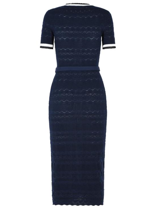 26FW 셀프 포트레이트 미디 원피스 PF26 072MA NNAVY Navy - SELF PORTRAIT