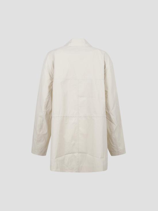 26FW 토템 드로스트링 칼라 재킷 263WRO0325FB0427 302 OYSTER - TOTEME