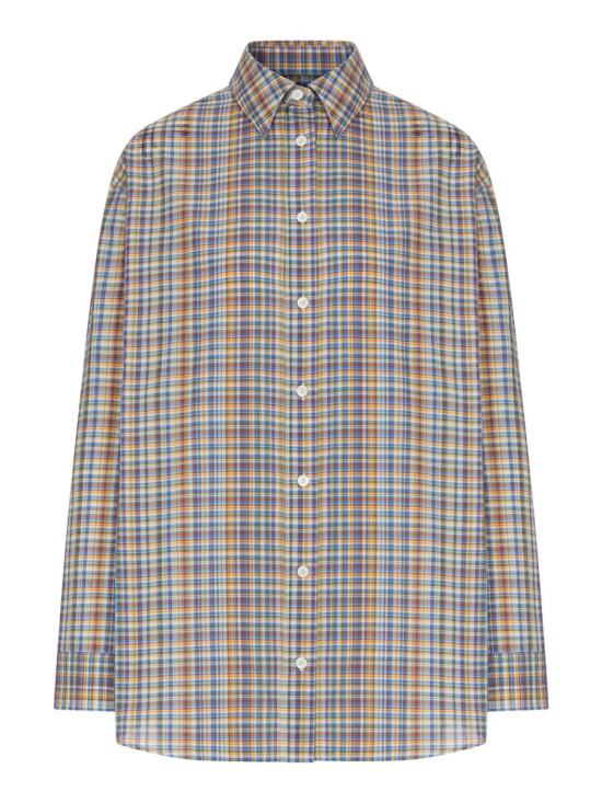 26FW 토템 셔츠 263WRT0480FB0694 416 BLUE ORANGE