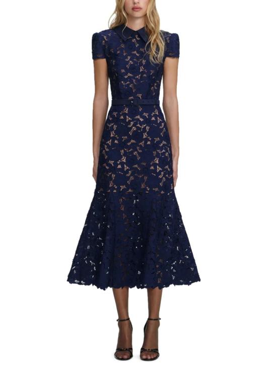 26SS 셀프 포트레이트 롱 원피스 RS26 171M NNAVY Blue