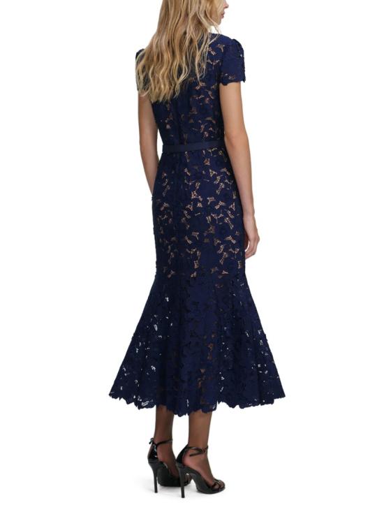 26SS 셀프 포트레이트 롱 원피스 RS26 171M NNAVY Blue - SELF PORTRAIT