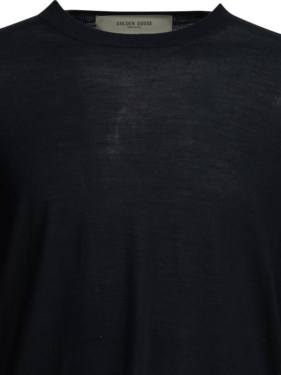 26FW 골든구스 라운드넥 스웨터 GMP00947P00066550501 Blue - GOLDEN GOOSE