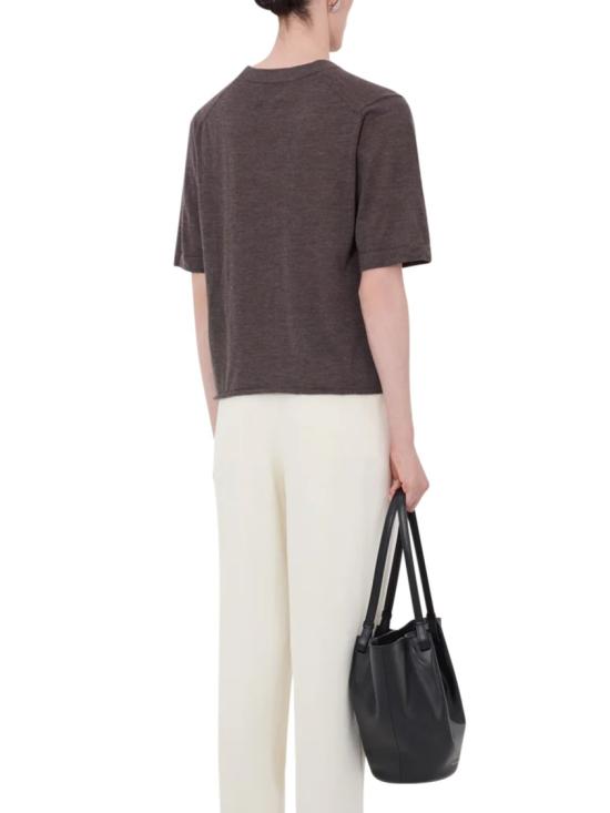 26SS 루루 드 세종 반팔 티셔츠 NALABROWN MELANGE Brown - LOULOU DE SAISON
