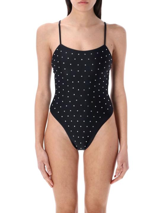 26SS 스윔 바이 디 원피스 수영복 CRYSTALSWIMSUITBLACK Black