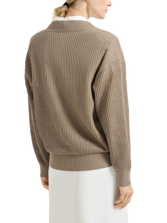 26SS 브루넬로 쿠치넬리 니트웨어 MST258302CCJ17 Brown - BRUNELLO CUCINELLI