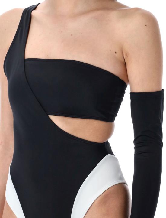 26SS 렛츠 스윔 원피스 수영복 LSW006SSBLACK WHIT Black - LET'S SWIM