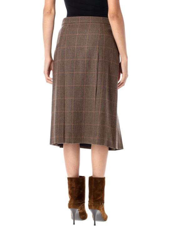 25FW 생로랑 미디 스커트 831068Y3J459217 Brown - SAINT LAURENT