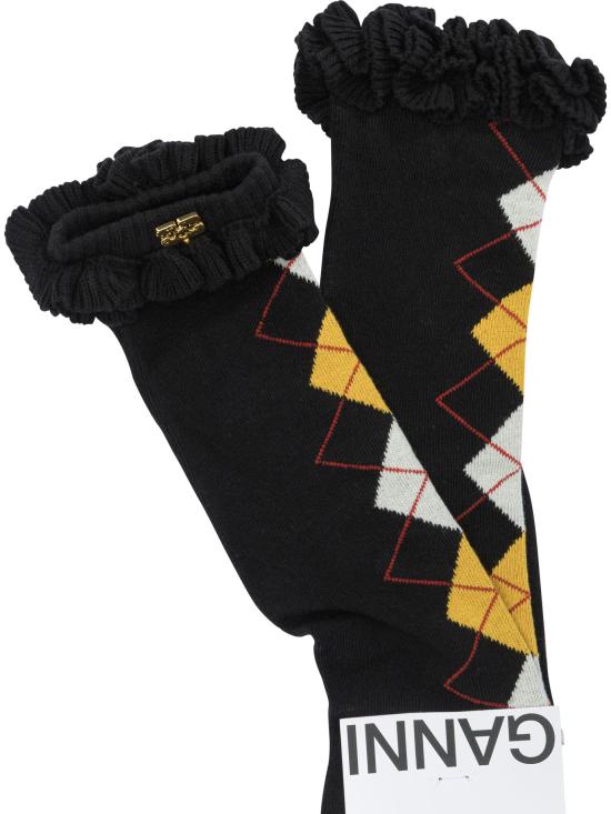 26FW 가니 양말 B3020229099 Black - GANNI
