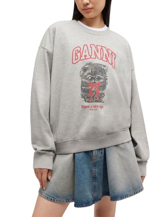 26SS 가니 키티 스웨트셔츠 A1060016920 Grey - GANNI