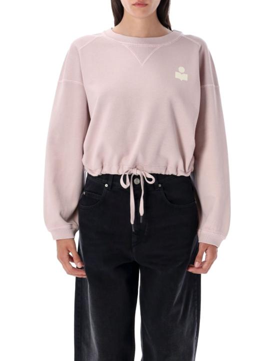 25FW 이자벨마랑에뚜왈 로고 프린트 드로스트링 스웨트셔츠 SW0005FAC3M07ELKEC Pink