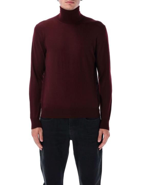 25FW 생로랑 울 터틀넥 스웨터 821739Y76GM6040 Burgundy
