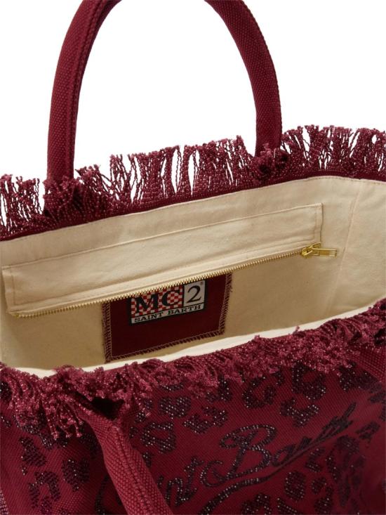 26SS 세인트바쓰 토트백 VANI00100269L Burgundy - MC2 SAINT BARTH