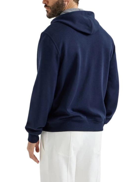 26SS 브루넬로 쿠치넬리 더블 페이스 스웨트 집업 후디 MM8319069GC1265 Blue - BRUNELLO CUCINELLI