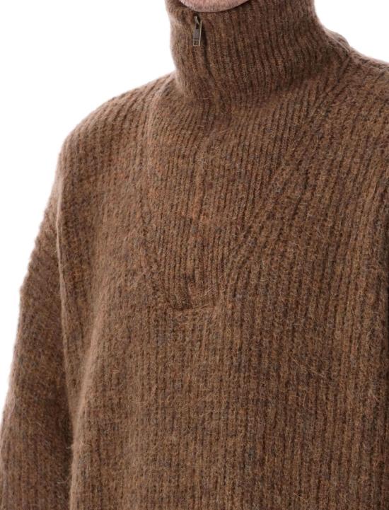 25FW 이자벨마랑 집업 니트 PU0757HAC3L04H50WB Brown - ISABEL MARANT