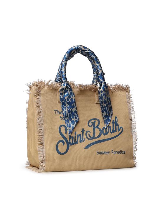 26SS 세인트바쓰 토트백 VANI045 09245L BEIGE light blue - MC2 SAINT BARTH