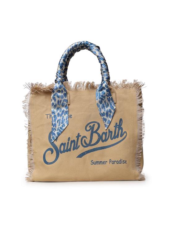 26SS 세인트바쓰 토트백 VANI045 09245L BEIGE light blue - MC2 SAINT BARTH