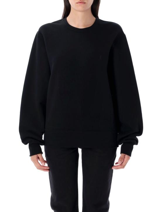 25FW 생로랑 긴팔 티셔츠 823184Y36SW1000 Black