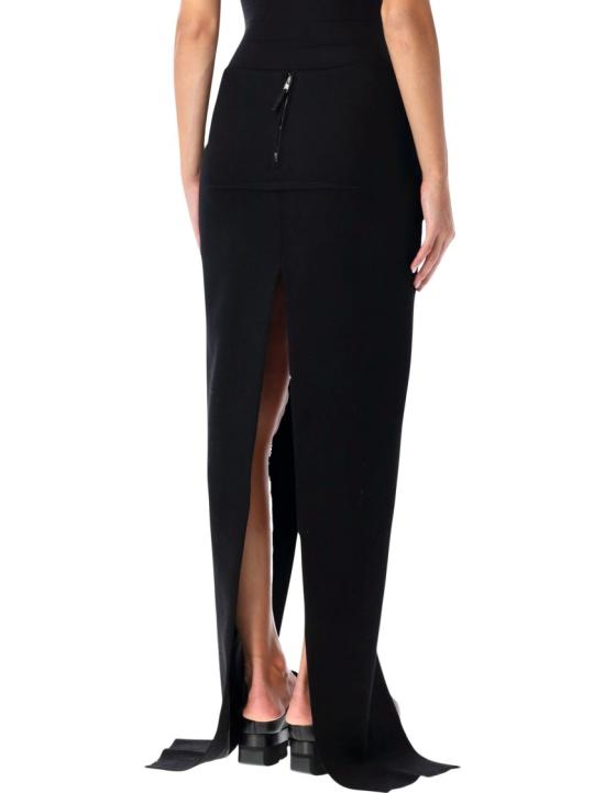 25FW 릭 오웬스 롱 스커트 RO02E4387WD09 Black - RICK OWENS