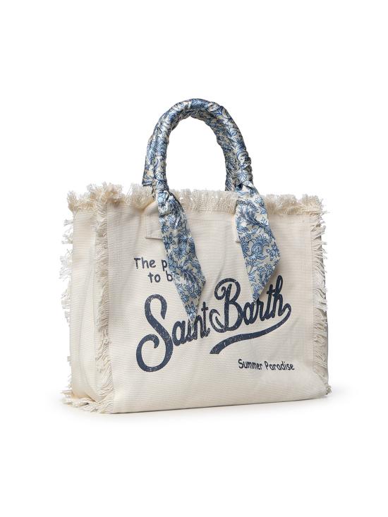 26SS 세인트바쓰 토트백 VANI045 09243L WHITE light blue - MC2 SAINT BARTH