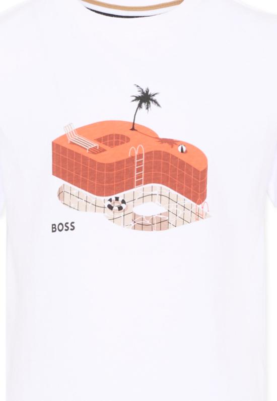 25SS [키즈] 보스 티셔츠 J52032 10P WHITE - BOSS