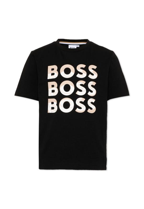 25SS [키즈] 보스 티셔츠 J52038 09B BLACK