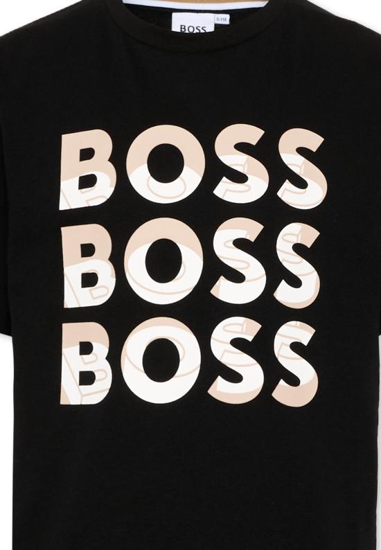 25SS [키즈] 보스 티셔츠 J52038 09B BLACK - BOSS