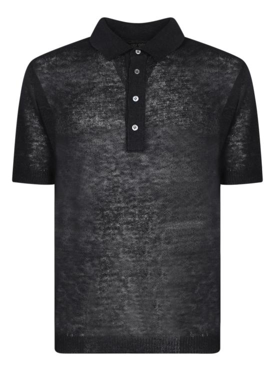  델 오글리오 폴로 티셔츠 PL1MC4B LS7R 990 Black