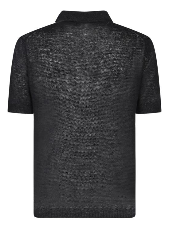  델 오글리오 폴로 티셔츠 PL1MC4B LS7R 990 Black - DELL'OGLIO