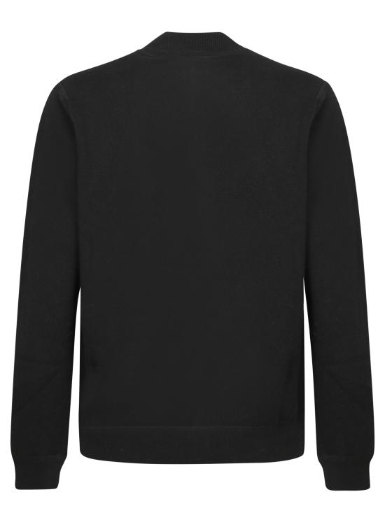 25FW 델 오글리오 집업 니트 BZ1ML3AT WC12F 990 Black - DELL'OGLIO