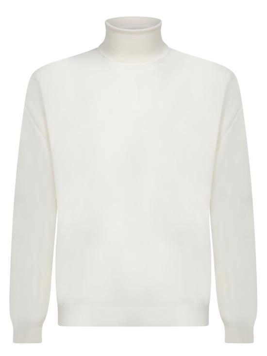 26FW 델 오글리오 터틀넥 DV1ML 18021R 001 White