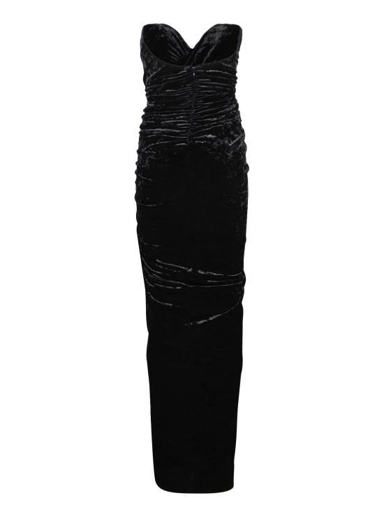 25FW 알렉산드레 보티에 롱 원피스 DR1804 1955233 BLACK Black - ALEXANDRE VAUTHIER