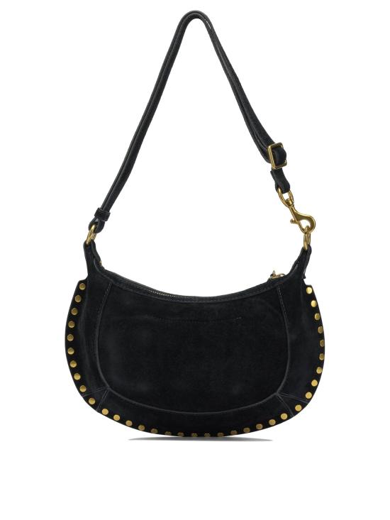 26FW 이자벨마랑 오스칸 문 스웨이드 카프스킨 레더 숄더백 23APP0003FAA3C32M01BK - ISABEL MARANT