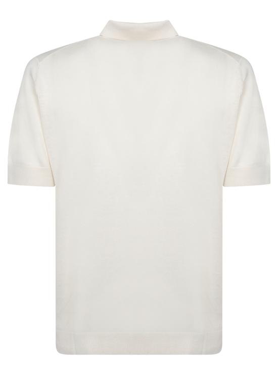 25SS 델 오글리오 폴로 티셔츠 PL1MC LS16R 001 White - DELL'OGLIO