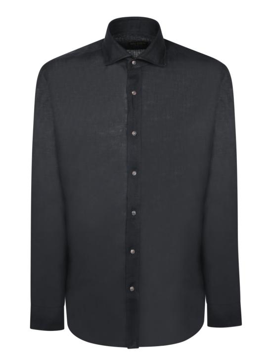 25SS 델 오글리오 긴팔 셔츠 749 11297 027 Black