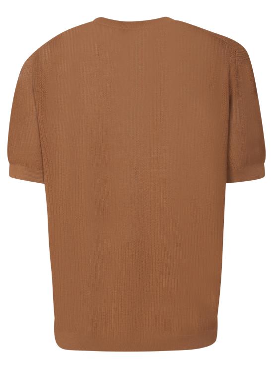 25SS 델 오글리오 반팔 티셔츠 GC3MC CR14H 090 Brown - DELL'OGLIO