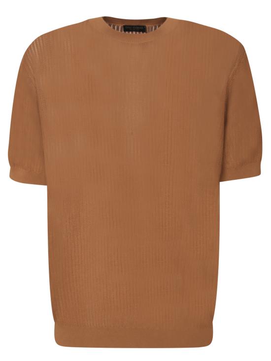 25SS 델 오글리오 반팔 티셔츠 GC3MC CR14H 090 Brown