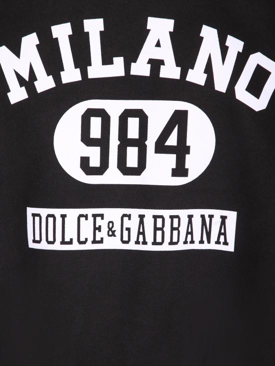 26FW 돌체앤가바나 후드 티셔츠 G9BJGT G7PLP N0000 Black - DOLCE & GABBANA