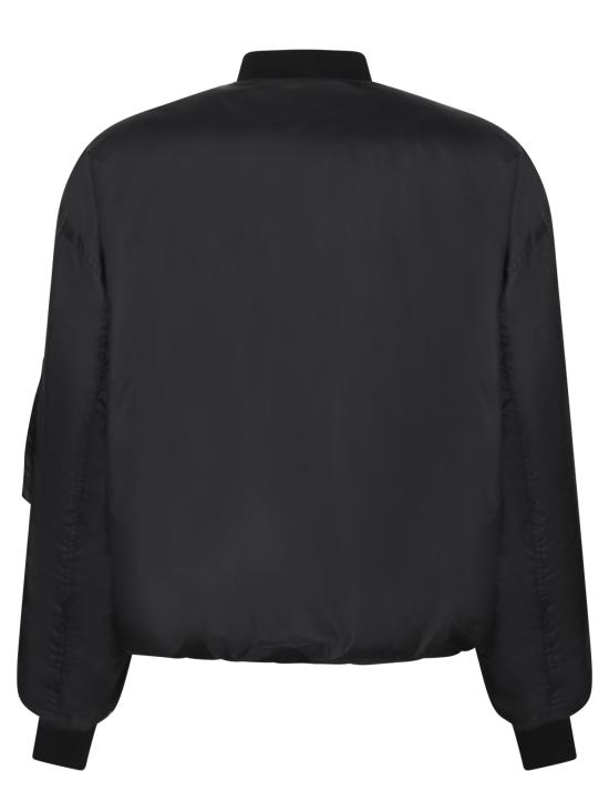 26FW 발렌시아가 봄버 라지 핏 자켓 839101 TOO04 1000 Black - BALENCIAGA