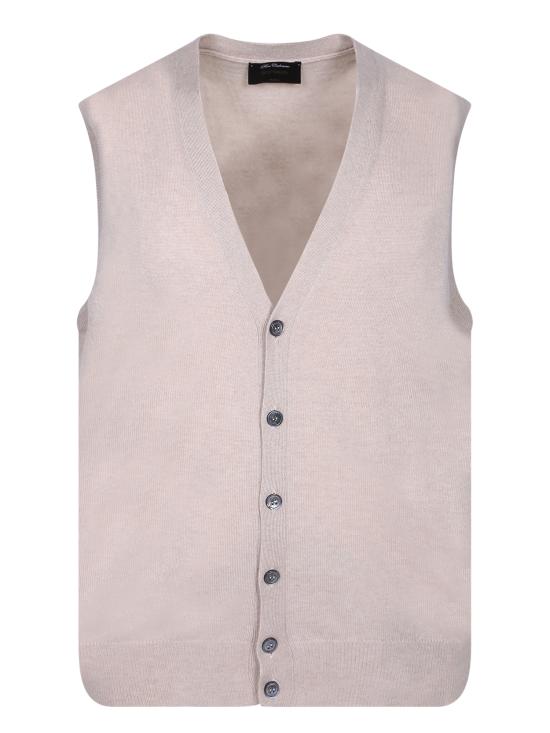 26FW 델 오글리오 니트 베스트 CB1SM CA12R 030 Beige