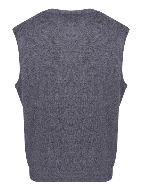 26FW 델 오글리오 니트 베스트 CB1SM CA12R 980 Grey - DELL'OGLIO