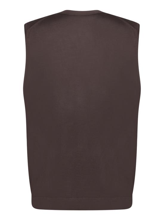 26FW 델 오글리오 니트 베스트 CB1SM RM16R 280 Brown - DELL'OGLIO
