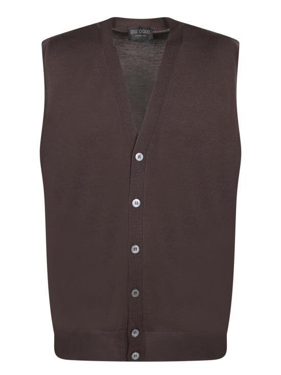 26FW 델 오글리오 니트 베스트 CB1SM RM16R 280 Brown