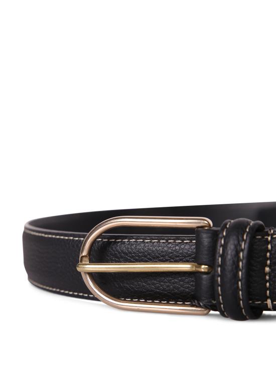 26FW 델 오글리오 가죽 벨트 0014 3851 07 PL132 N1 Black - DELL'OGLIO