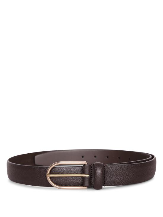 26FW 델 오글리오 가죽 벨트 0325 3851 07 PL132 M1 Brown